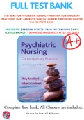 Test Bank For Psychiatric Nursing 7th Edition Contemporary Practice by Mary Ann Boyd; Rebecca Luebbert 9781975161187 Chapter 1-43 Complete Guide .