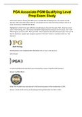 PGA Associate PGM Qualifying Level Prep Exam Study