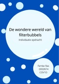 Major 2: Individuele opdracht Filterbubbel | Mediaorkestratie | Communicatie jaar 1