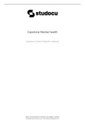 Capstone Mental health assessment 