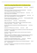Sterile Processing Study Material for Certification Exam