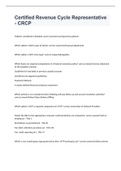 Certified Revenue Cycle Representative - CRCP exam 2023 with 100&percnt; correct answers
