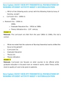 New Update 2023&excl;&excl;&excl; NUR 097 THEORETICAL FOUNDATIONS OF NURSING STUDENT ACTIVITY SHEET 1 RATIONALIZATION