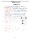 iGCSE Chemistry Pearson Edexcel Topic 4 Organic Chemistry Complete Notes
