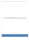 Portage Learning BIOD 152 A&P 2 Module 7 Exam 2023