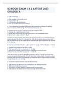 IC MOCK EXAM 1 & 2 LATEST 2023 GRADED A