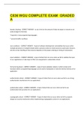 C836 WGU COMPLETE EXAM  GRADED A