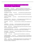 Court Interpreter Written Exam (NCSC 2011 Consortium) - Legal Glossary 