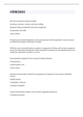 HRM2605 EXAM QUESTIONS & ANSWERS &lpar;100&percnt; CORRECT&rpar;2023