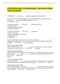 JURISPRUDENCE EXAM QBANK &vert; 380 QUESTIONS AND ANSWERS