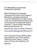 CLG 0010 DoD Governmentwide Commercial Card Exam &lpar;scored 100&percnt;&rpar; 