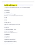 NATE A&sol;C Exam &num;2 &vert; 50 Questions with 100&percnt; Correct Answers