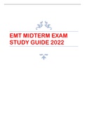 EMT MIDTERM EXAM STUDY GUIDE 2022