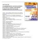 Leadership Roles And Management Functions in Nursing Theory And Application by Bessie L Marquis &ndash; Test Bank&period;