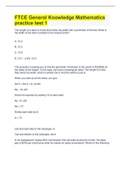 FTCE General Knowledge Mathematics practice test 1 &vert; 50 Questions with 100&percnt; Correct Answers