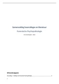 Uitgebreide samenvatting Forensische Psychopathologie: hoorcolleges en literatuur 