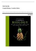 Test Bank - Campbell Biology, 2nd Canadian Edition (Reece, 2017) Chapter 1-56 | All Chapters