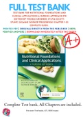 Test Bank For Nutritional Foundations and Clinical Applications A Nursing Approach 8th Edition By Michele Grodner; Sylvia Escott-Stump; Suzanne Dorner 9780323810241 Chapter 1-20 Complete Guide .