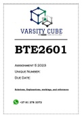 BTE2601 Assignment 5 2023