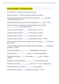 Associate Constructor Test Study Guide &vert; 303 Questions with 100&percnt; Correct Answers