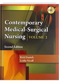 Contemporary Medical Surgical Nursing 2nd Edition Test Bank by Rick Daniels and Leslie Nicoll