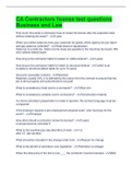 CA Contractors license test questions Business and Law &vert; 68 Questions with 100&percnt; Correct Answers