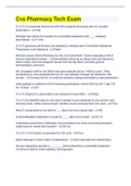 Cvs Pharmacy Tech Exam &vert; 126 Questions with 100&percnt; Correct Answers