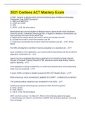 2021 Centene ACT Mastery Exam &vert; 100&percnt; Correct Answers
