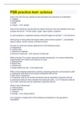 PSB practice test- science &vert; with Complete Solution