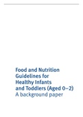 FOOD AND NUTRITION GUIDELINES FOR HEALTHY INFANTS AND TODDLERS (AGED 0-2) GUIDE SOLUTION.