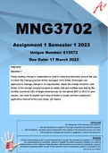 MNG3702 Assignment 1 Semester 1 2023 (615972)