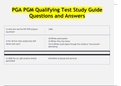 PGA PGM Qualifying Test Study Guide Flashcards _questions verified with 100% correct answers
