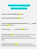 PGA PGM 3.0 Qualifying Quiz. questions verified with 100% correct answers