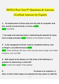 PHTLS Post Test 9th  questions verified with 100&percnt; correct answers