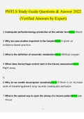 PHTLS Study Guide questions verified with 100&percnt; correct answers