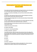 Contraception Final Exam with Questions and Answers 2023
