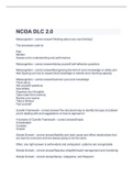 NCOA DLC 2.0 2023 with verified questions and answers