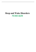 NURS 6630 Week 8 Assignment 2: Assessing and Treating Patients with Sleep/Wake Disorders ( a 31-year-old male who presents to the office with a chief complaint of insomnia.)