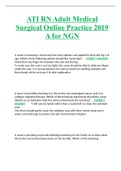 ATI RN Adult Medical Surgical Online Practice 2019 A for NGN