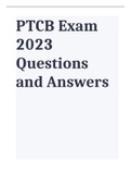 PTCB Exam 2023 Questions and Answers
