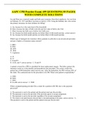 AAPC CPB Practice Exam&vert; 459 QUESTIONS&vert; 55 PAGES&vert; WITH COMPLETE SOLUTIONS