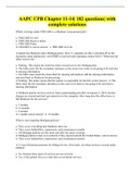 AAPC CPB Chapter 11-14&vert; 182 questions&vert; with complete solutions