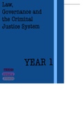 Law, Governance and The Criminal Justice System (1-4)