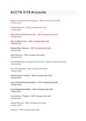 ACCTG 5110 exam with solutions and graded A&plus; 