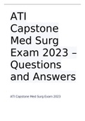 ATI Capstone Med Surg Exam 2023 – Questions and Answers
