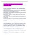 NLN PAX-RN Questions Answered correctly 2023
