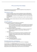 Complete aantekeningen HR-accounting blok 7 Business Studies