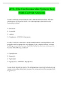 ATI - The Cardiovascular System Test With Correct Answers