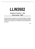 LLW2602 Assignment 1 Semester 1 2023