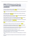 WGU C172 Network and Security Fundamentals QUESTIONS AND ANSWERS